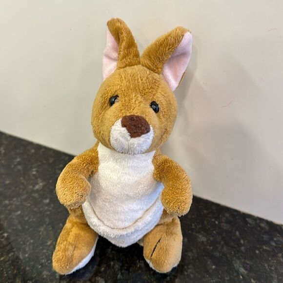 Ganz Webkinz Kangaroo HM180 Plush Stuffed Animal Beanie 9" No Code - Picture 1 of 8